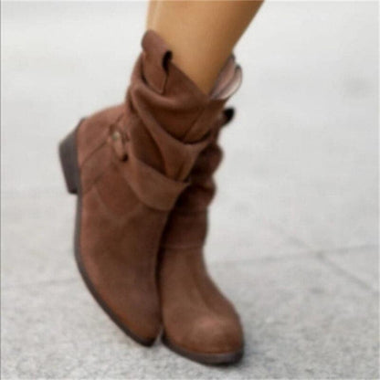 Bottines Femmes Chic en Cuir - Chaussures Élégantes à Talon Haut