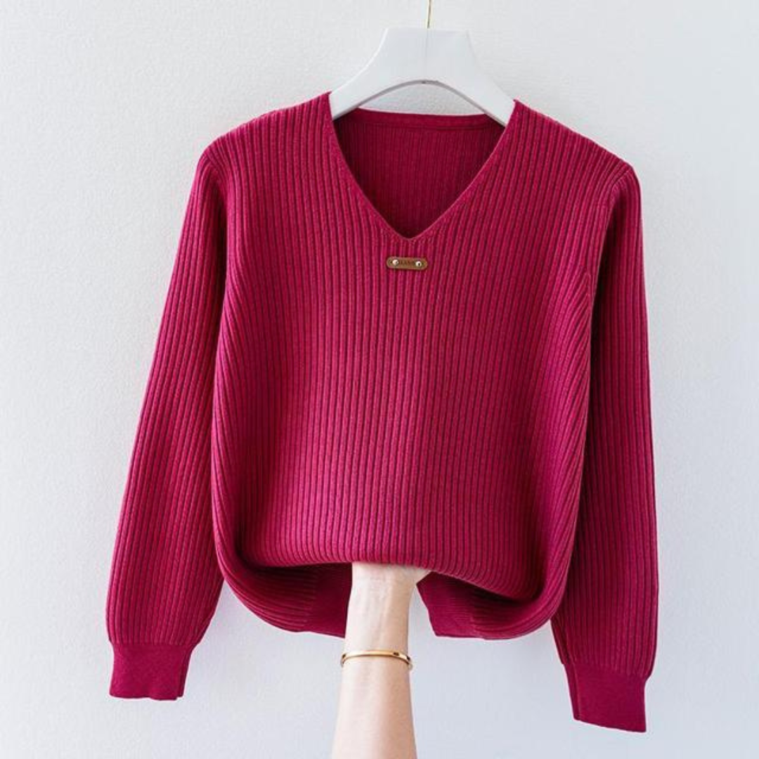 Pull femme noir chaud à manches longues