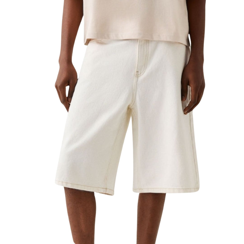 Short Décontracté à Jambe Élargie avec Poches