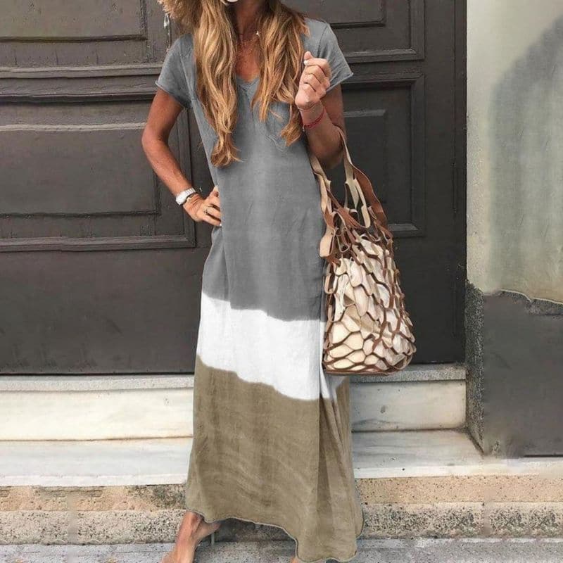 Robe Longue Colorée Éthique pour Femmes