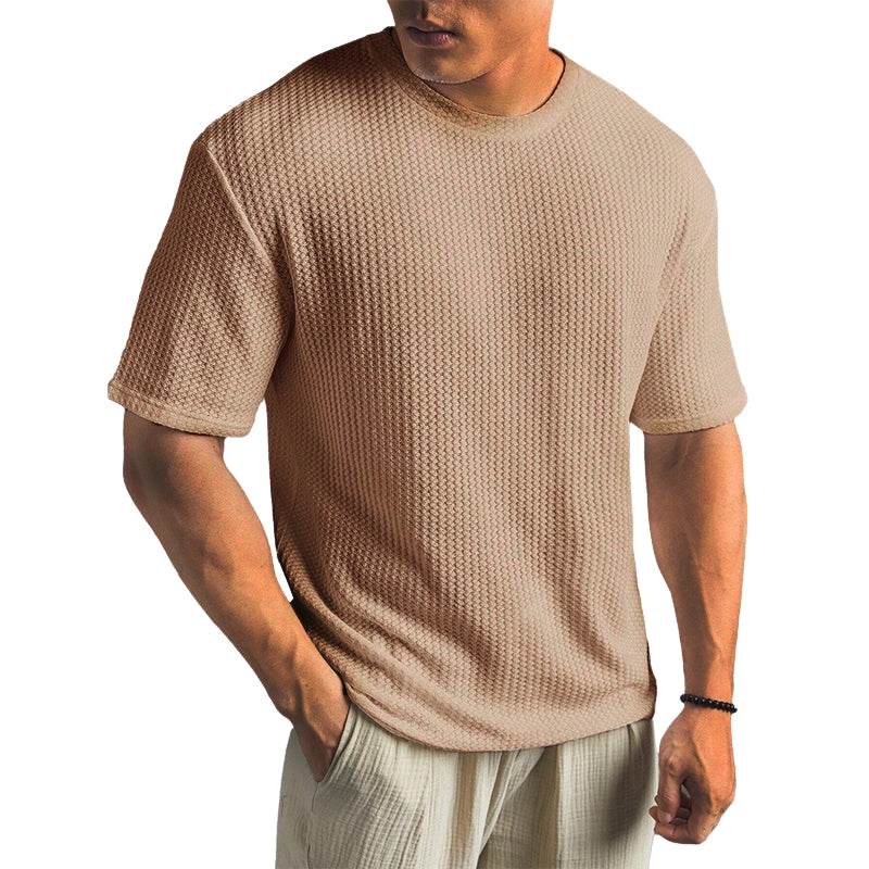 T-shirt décontracté à col rond et manches courtes