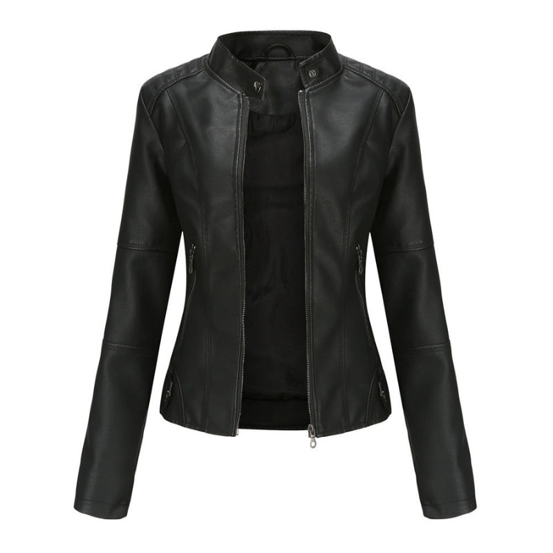 Veste Femme Chic à Manches Longues avec Poches Serrures