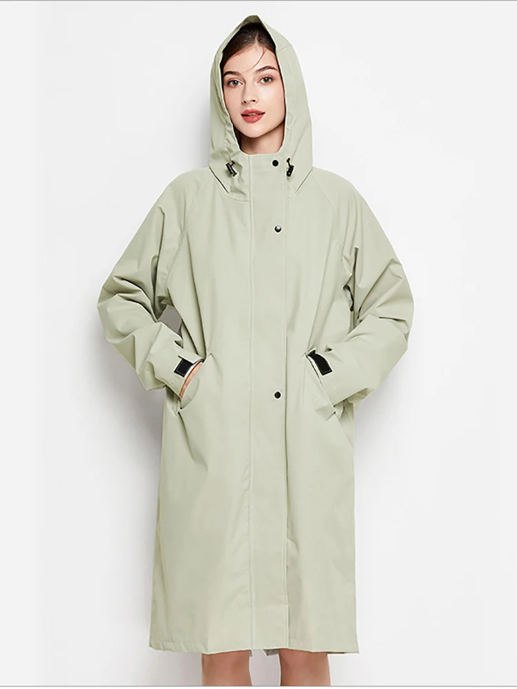 Veste Femme Étanche Légère avec Capuche et Poches