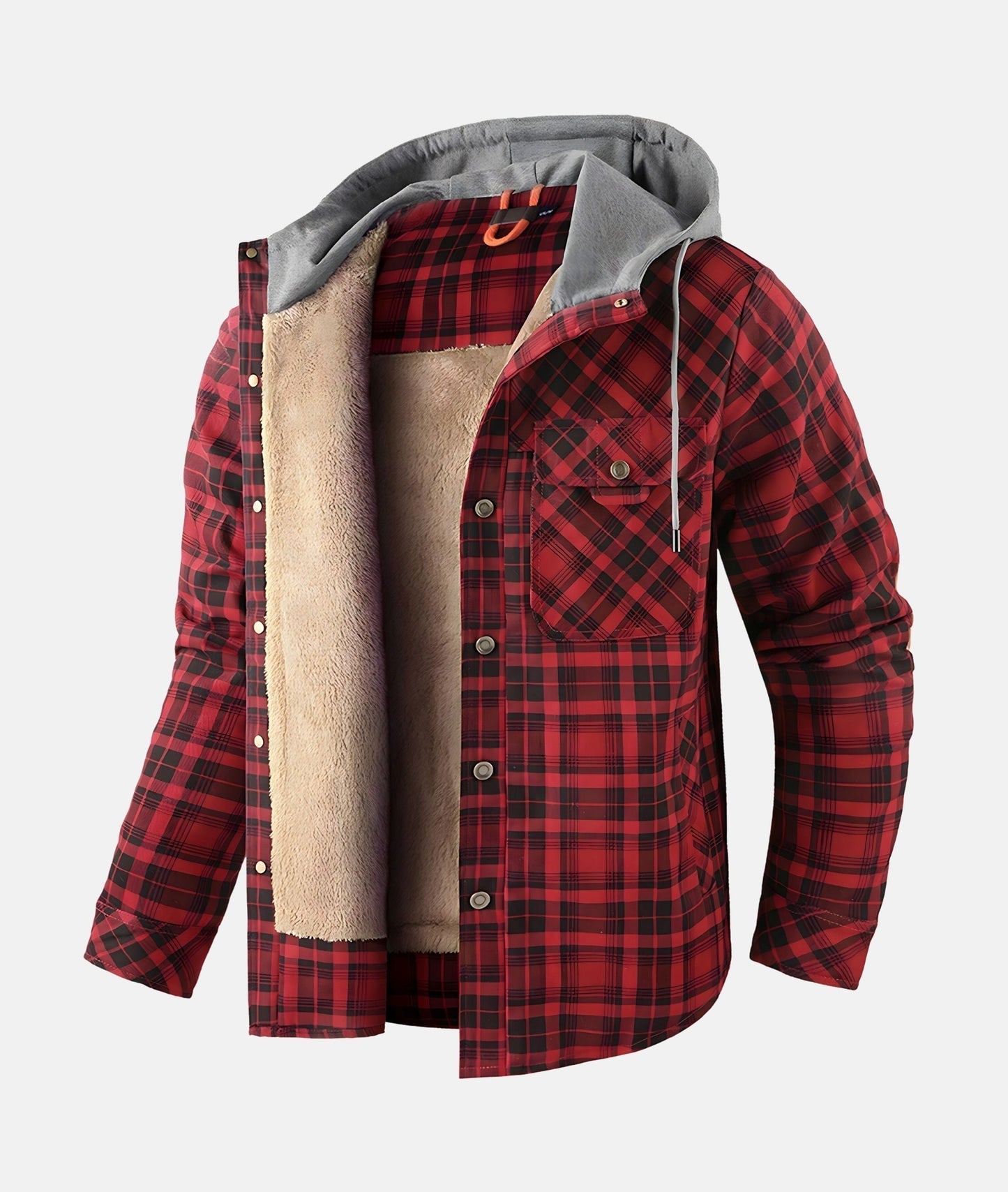 Blouson Homme Hivernal avec Capuche et Doublure Chaude
