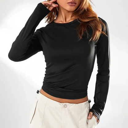 Top Femme à Manches Longues Élégant