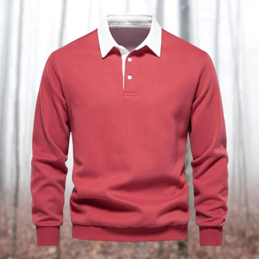 Polo Homme Manches Longues Élégant