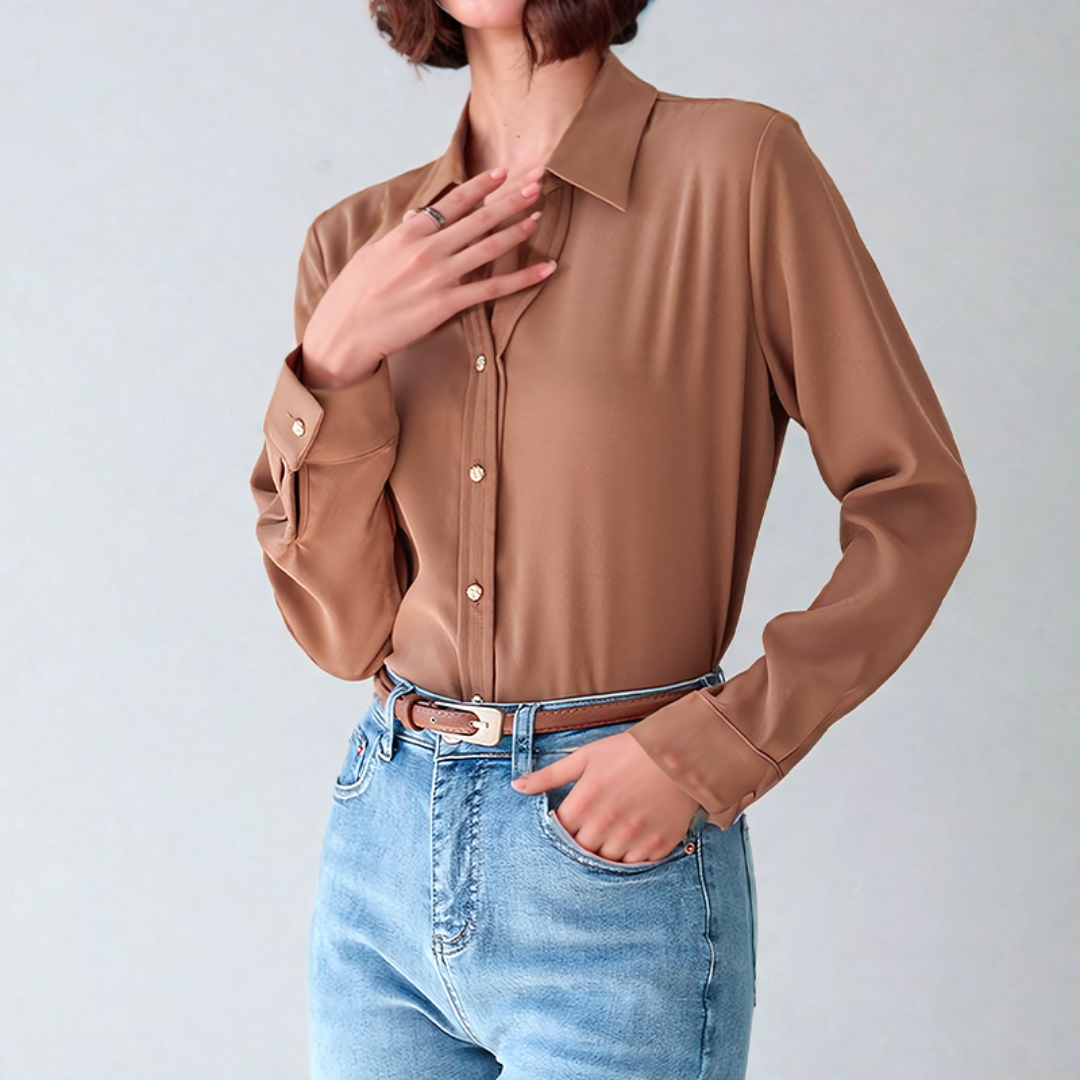 Chemise Femme Manches Longues Élégante