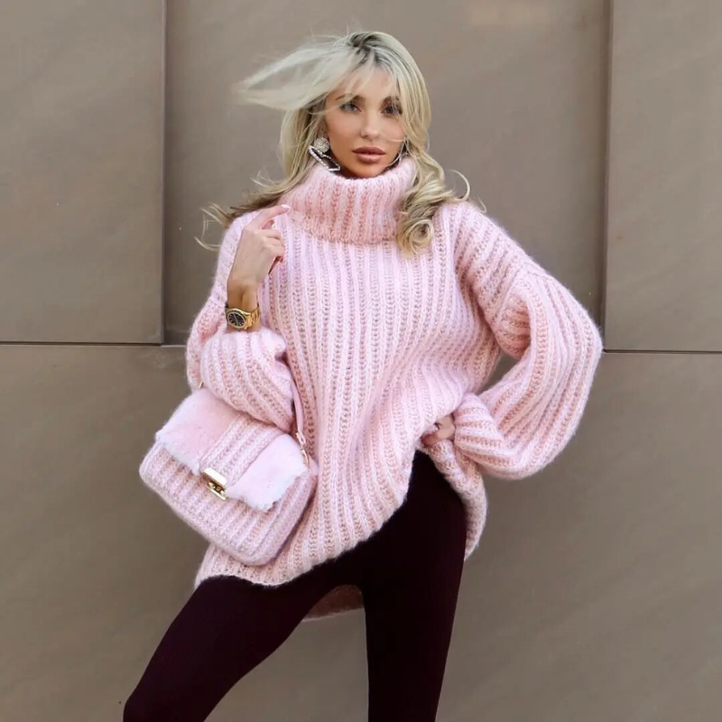 Pull Femme Laine Douce Bleu Ciel