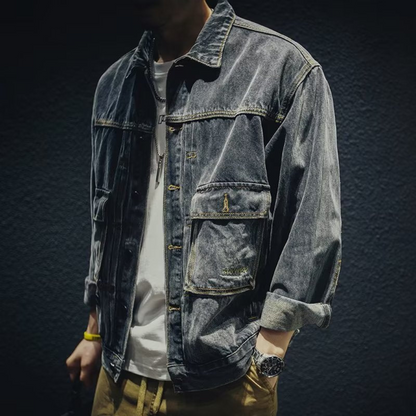 Veste Denim Classique Pour Homme
