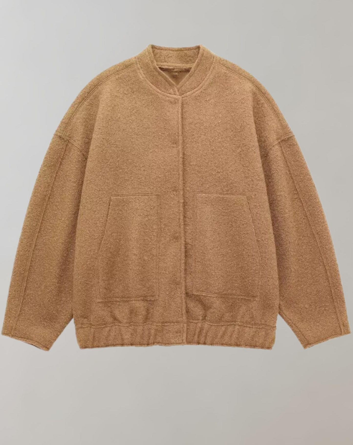 Blouson Bomber Décontracté À Fermeture Éclair