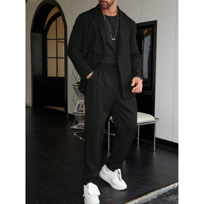 Costume Homme Élégant Taille Slim | Ensemble Classique Deux Pièces