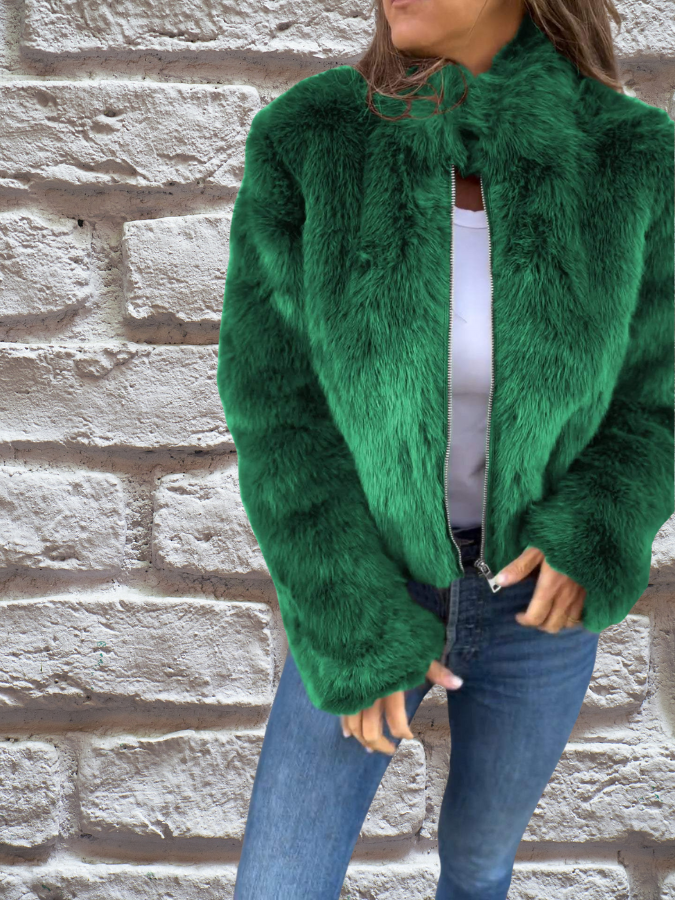 Veste en fausse fourrure Féminine Élégante