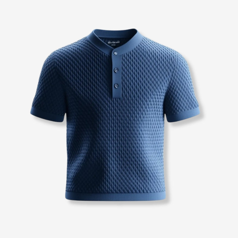 Chemise Slim Fit Manches Courtes Boutons - LuxeStyle