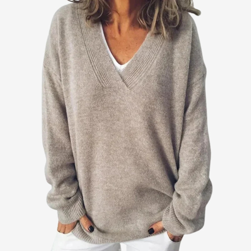 Pull femme confortable à manches longues - LuxeStyle