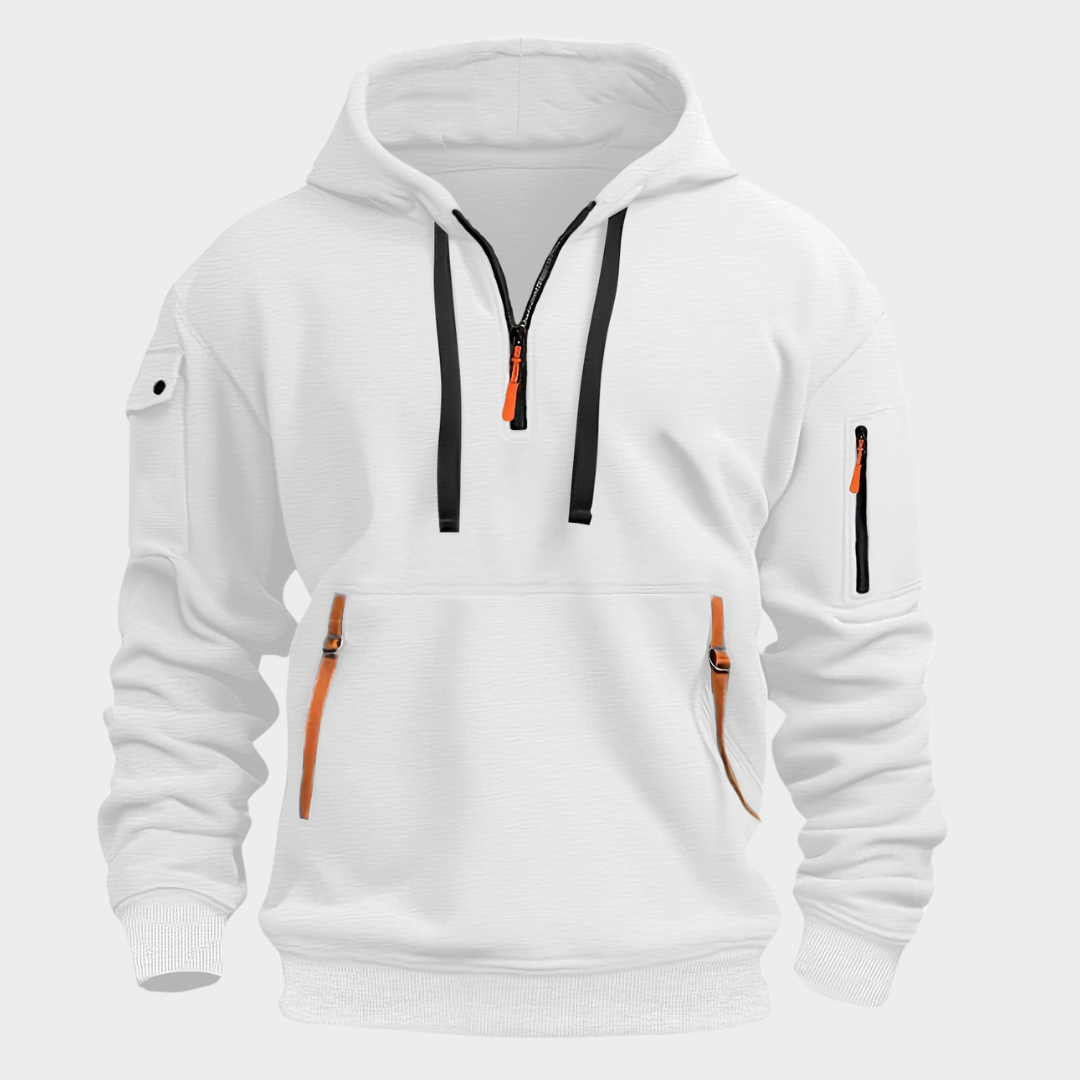Sweat Gris Oversize à Manches Longues
