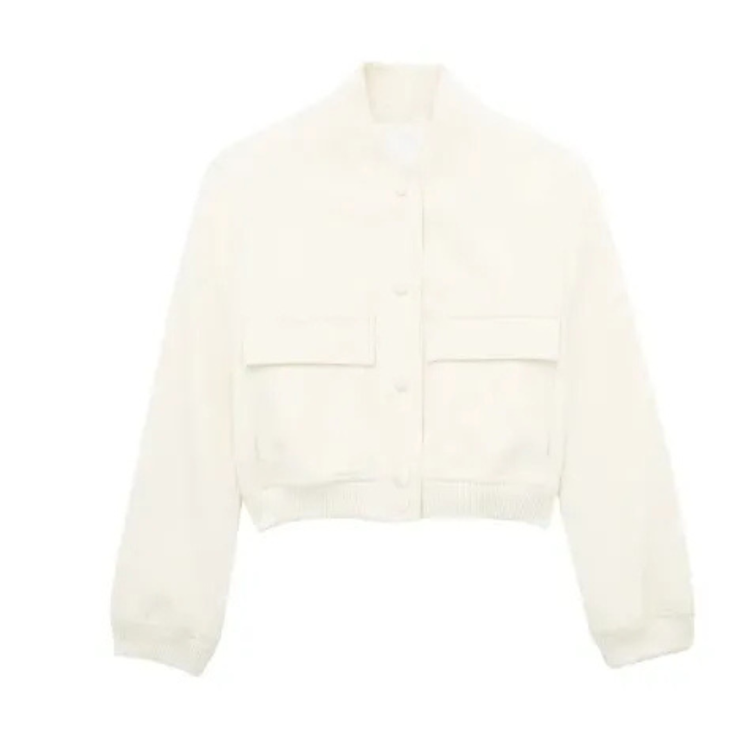 Veste Féminine Courte Col Arrondi