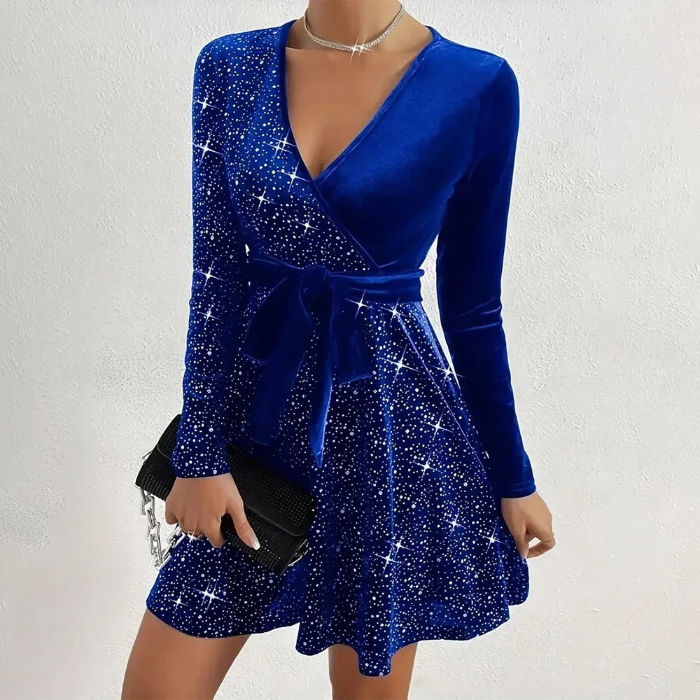 Robe Chic à Manches Longues pour Femme - LuxeStyle
