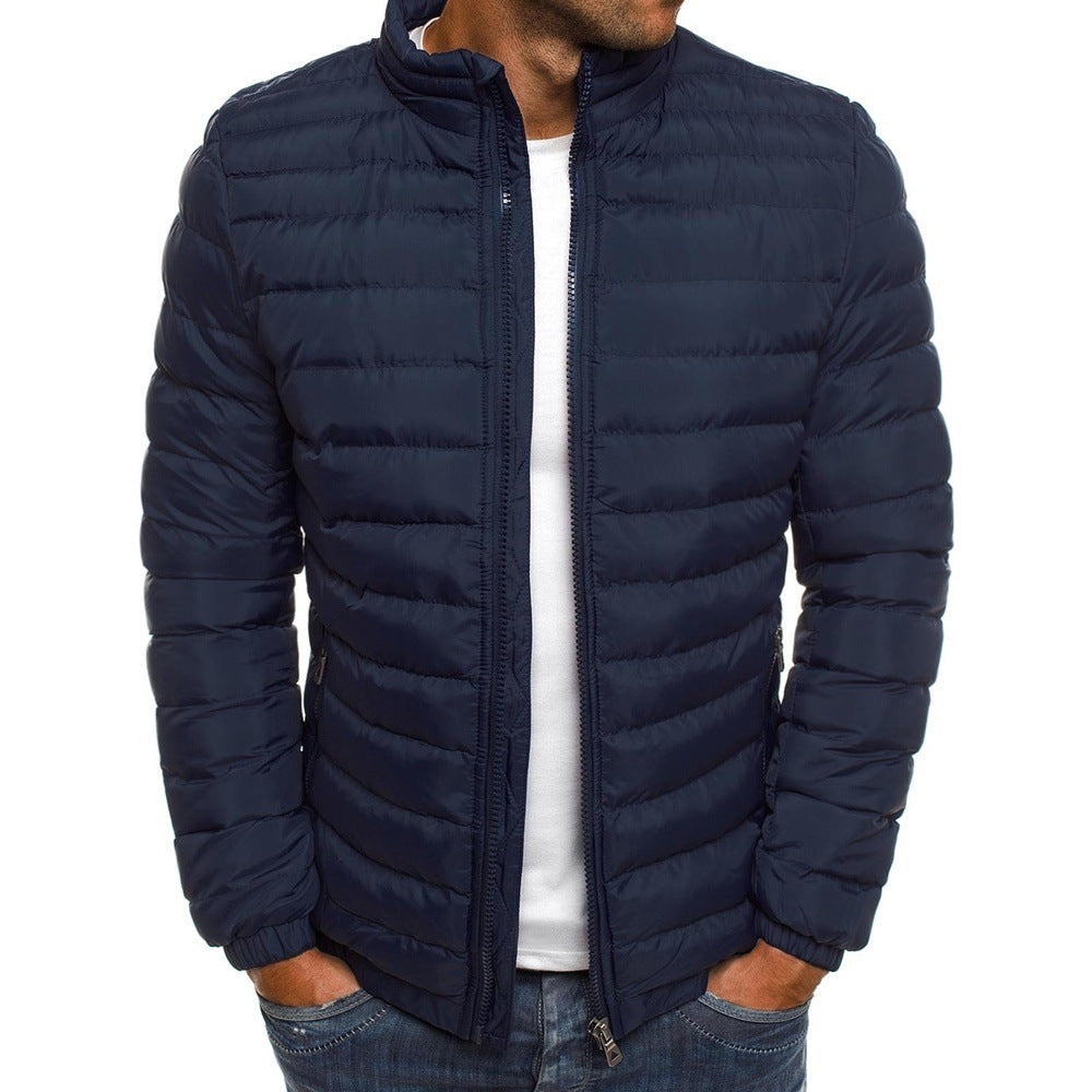 Veste polaire homme marine élégante zipper - LuxeStyle
