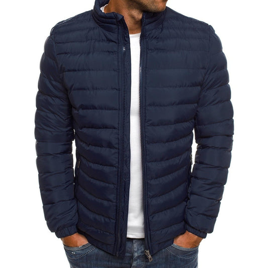 Veste polaire homme marine élégante zipper - LuxeStyle