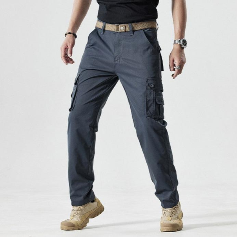 Pantalon Cargo Homme Noir Matelassé
