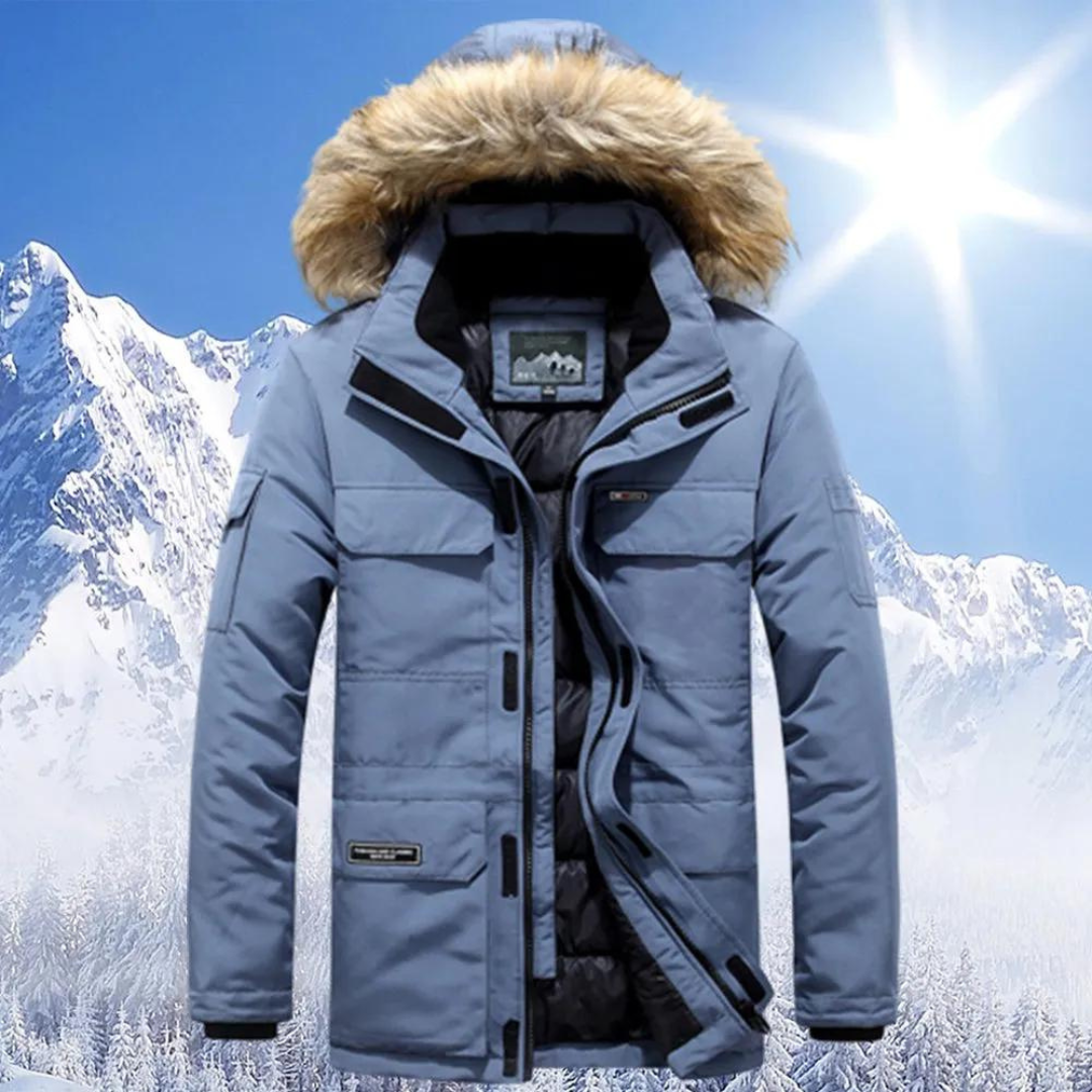 Doudoune Hiver Homme avec Capuche Réversible