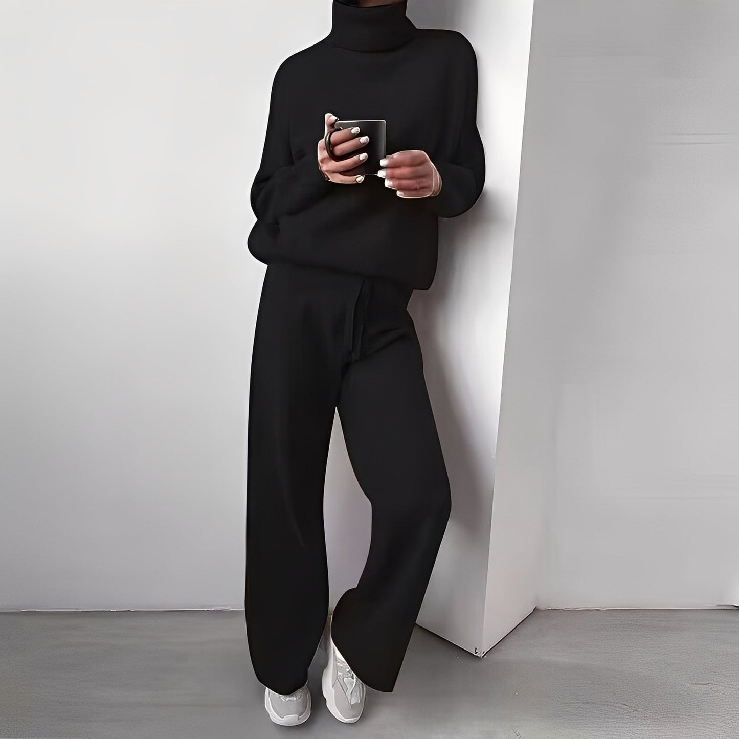 Maillot de Détente Douillet pour Femme - Tenue Deux Pièces Confortable et Chic