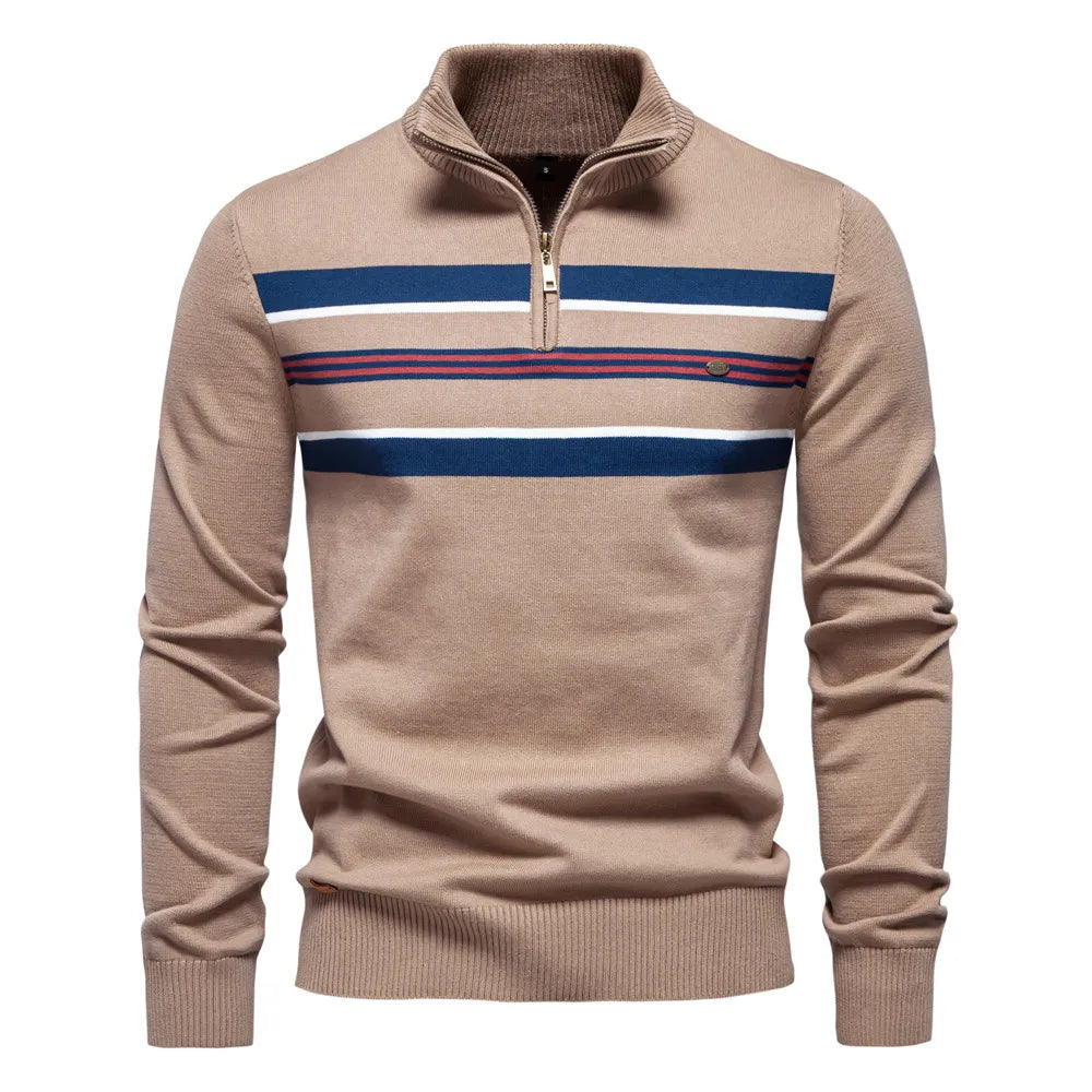 Pull Zippé Homme Hiver Chaud