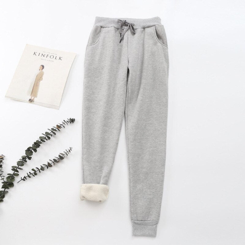 Pantalon décontracté taille élastique pour femme