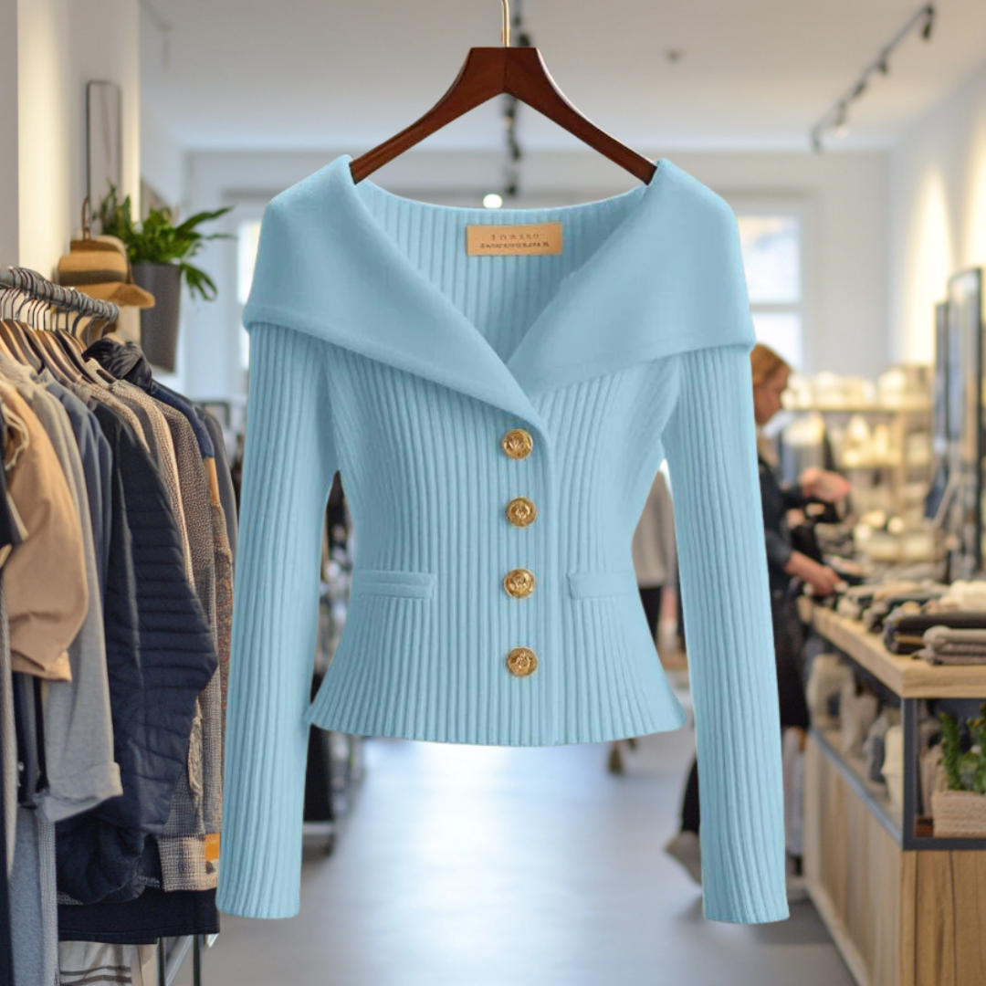 Gilet épais jaune vif pour femme