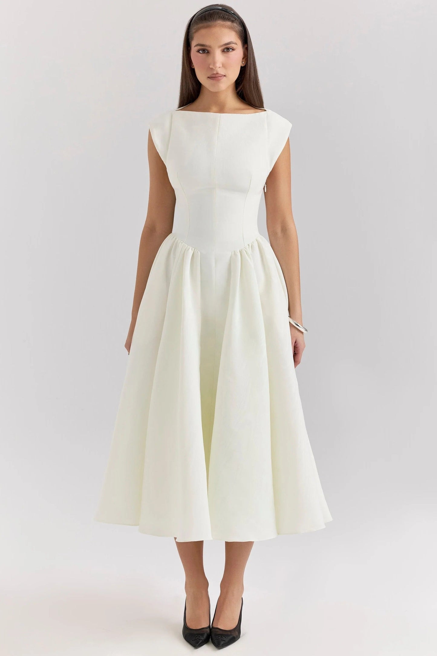 Robe élégante taille cintrée pour femmes