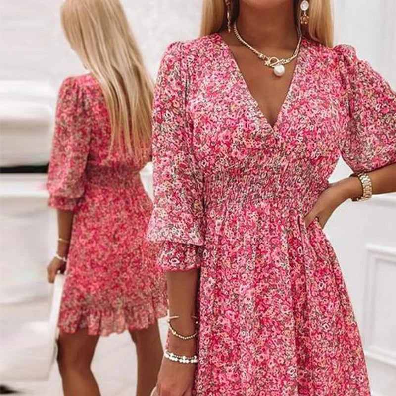 Robe Féminine Chic et Décontractée pour Femme | Taille Midi - LuxeStyle