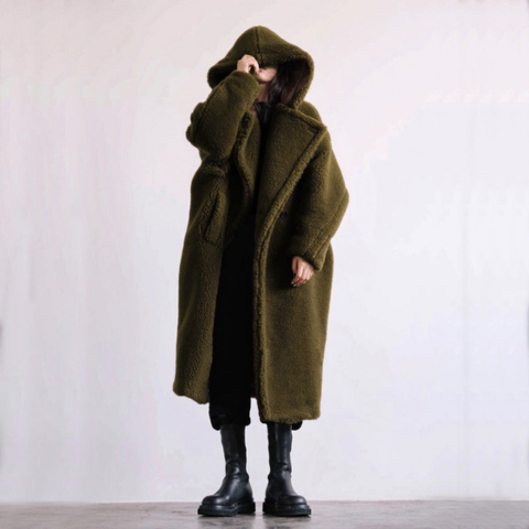 Manteau épais femme | Parka hivernale longue