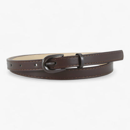 Ceinture Élégante en Cuir avec Boucle Discrète et Taille Réglable