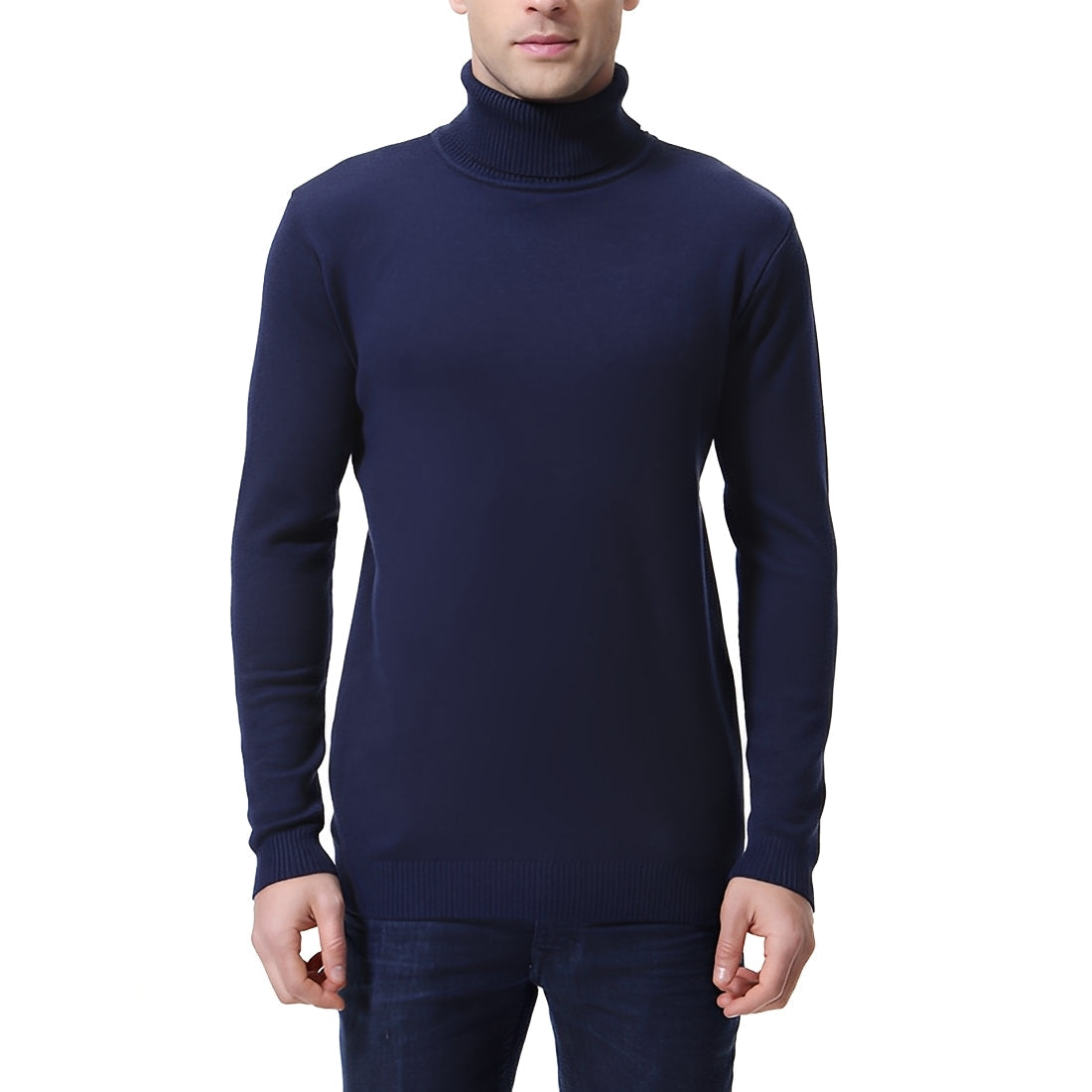Pull À Col Roulé Élégant Pour Hommes