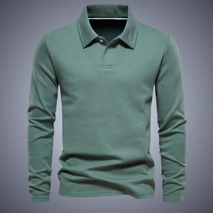 Polo Homme Manches Longues Marine