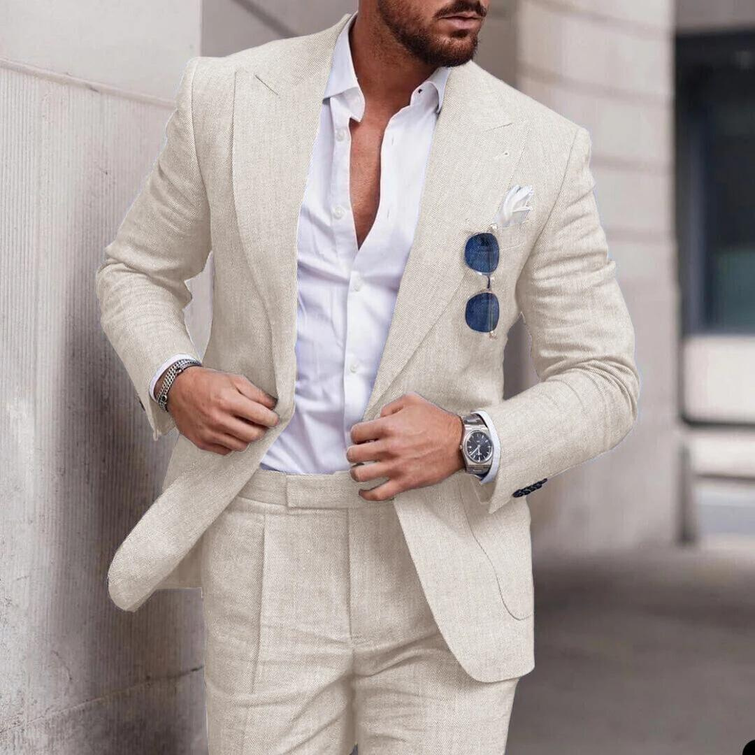 Costume Homme Été Léger Slim Fit