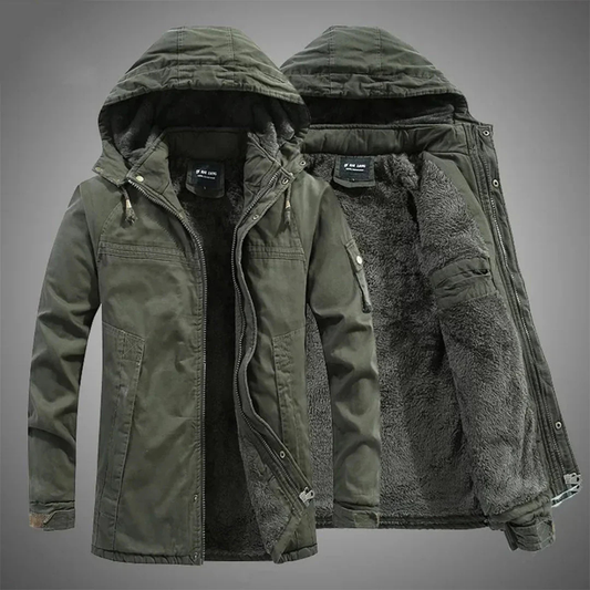 Veste en duvet homme vert militaire - LuxeStyle