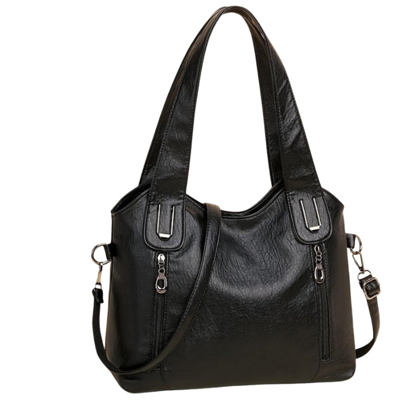 Sac à bandoulière femme avec poches zippées multiples