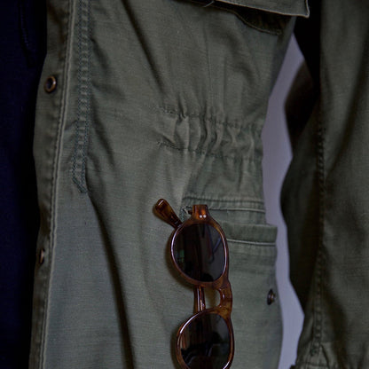 Veste Militaire avec Lunettes de Soleil Brun pour Homme - LuxeStyle