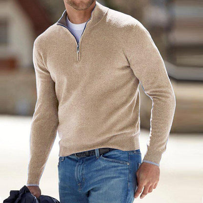 PullSoft™ – Pull Col Roulé Homme en Laine Confortable et Élégant