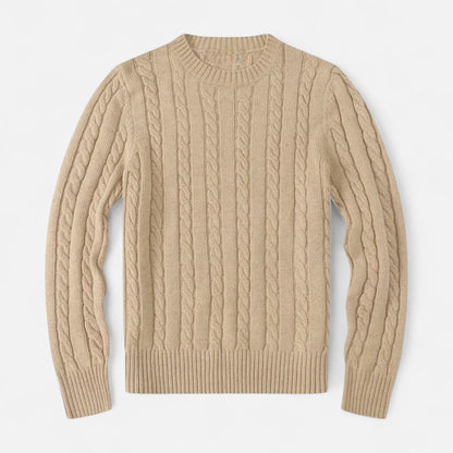 Pull en laine mélangé Brun pour Homme