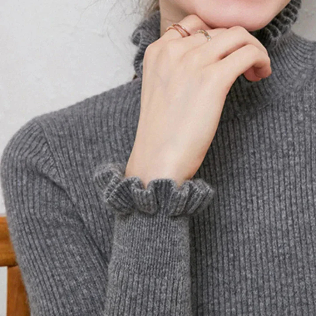 Pull Femme Hiver Douillet à Col Roulé