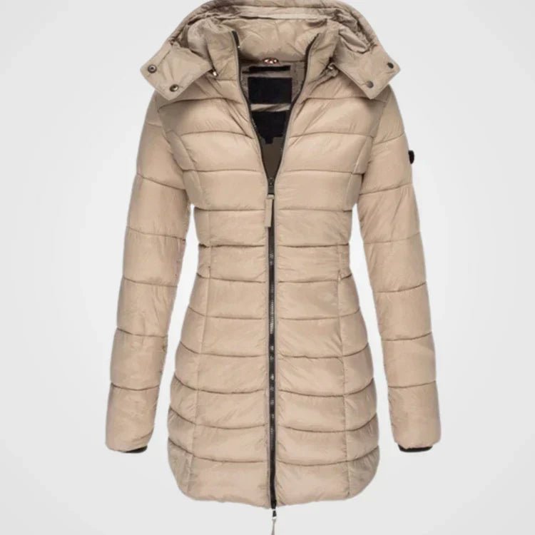 Manteau D'hiver Élégant à Capuche pour Femme
