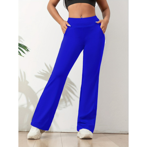 Leggings larges femme taille haute confort