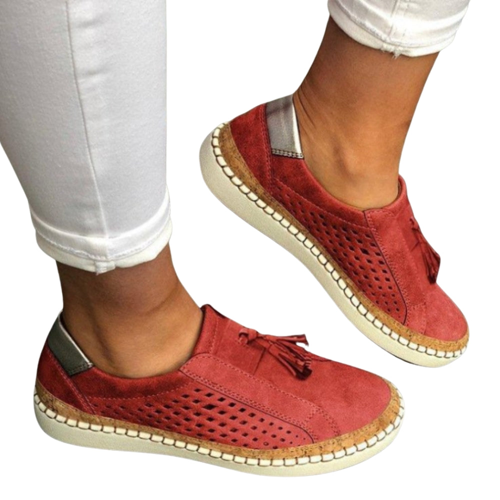 Chaussures Plates Découpées Féminines