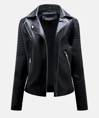 Isabelle™ – Veste en Cuir Femme Élégante avec Coupe Ajustée Chic