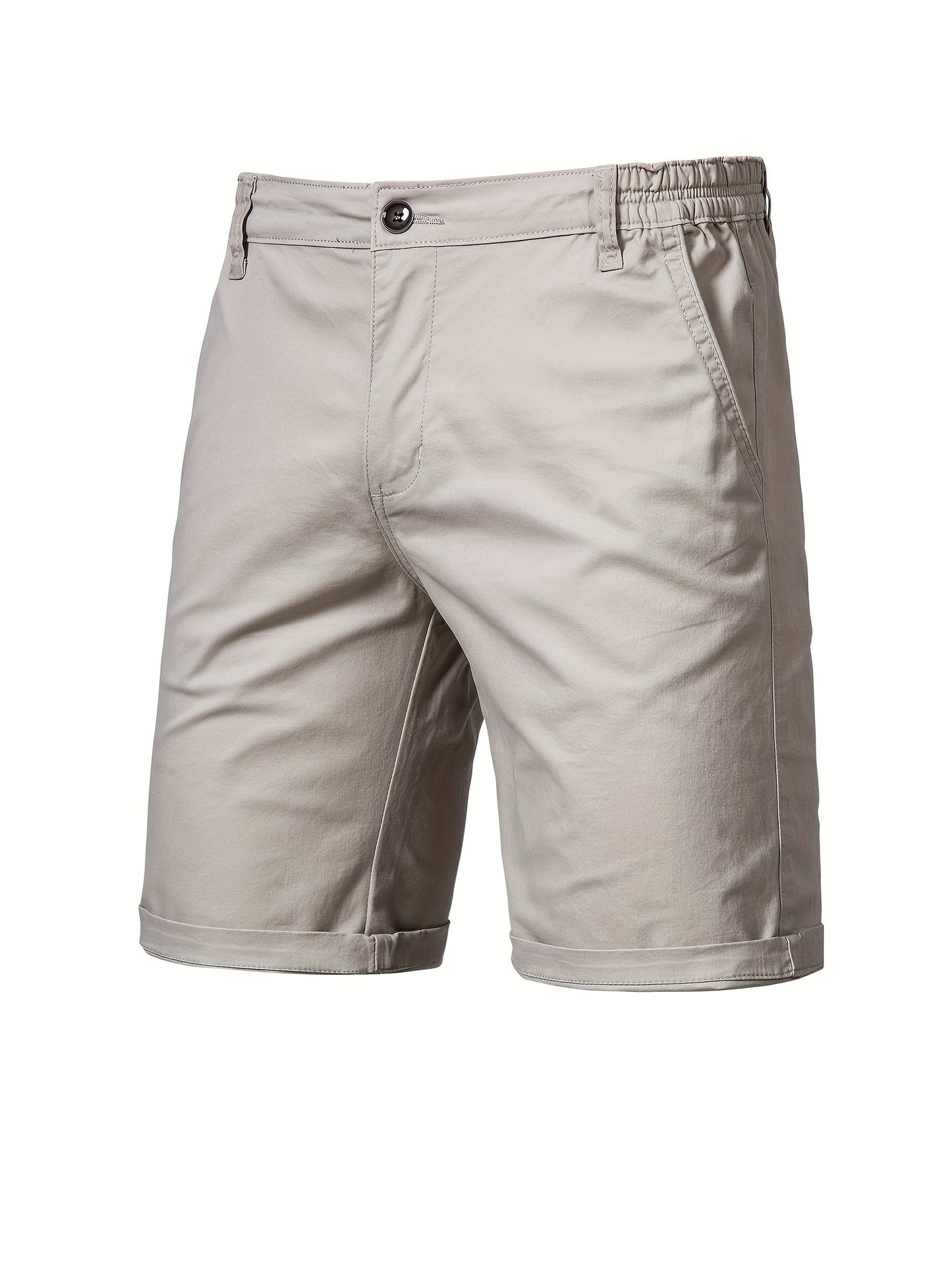 Short Décontracté Homme Coton Élastiqué Gris