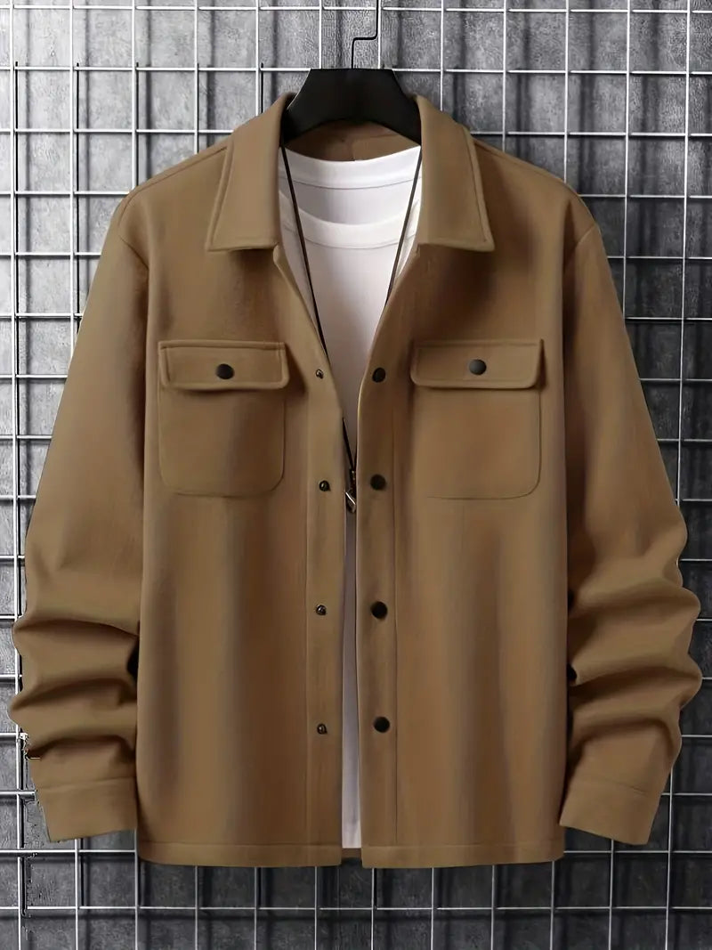 Veste Hiver Chaude avec Fermeture Éclair et Poches pour Homme
