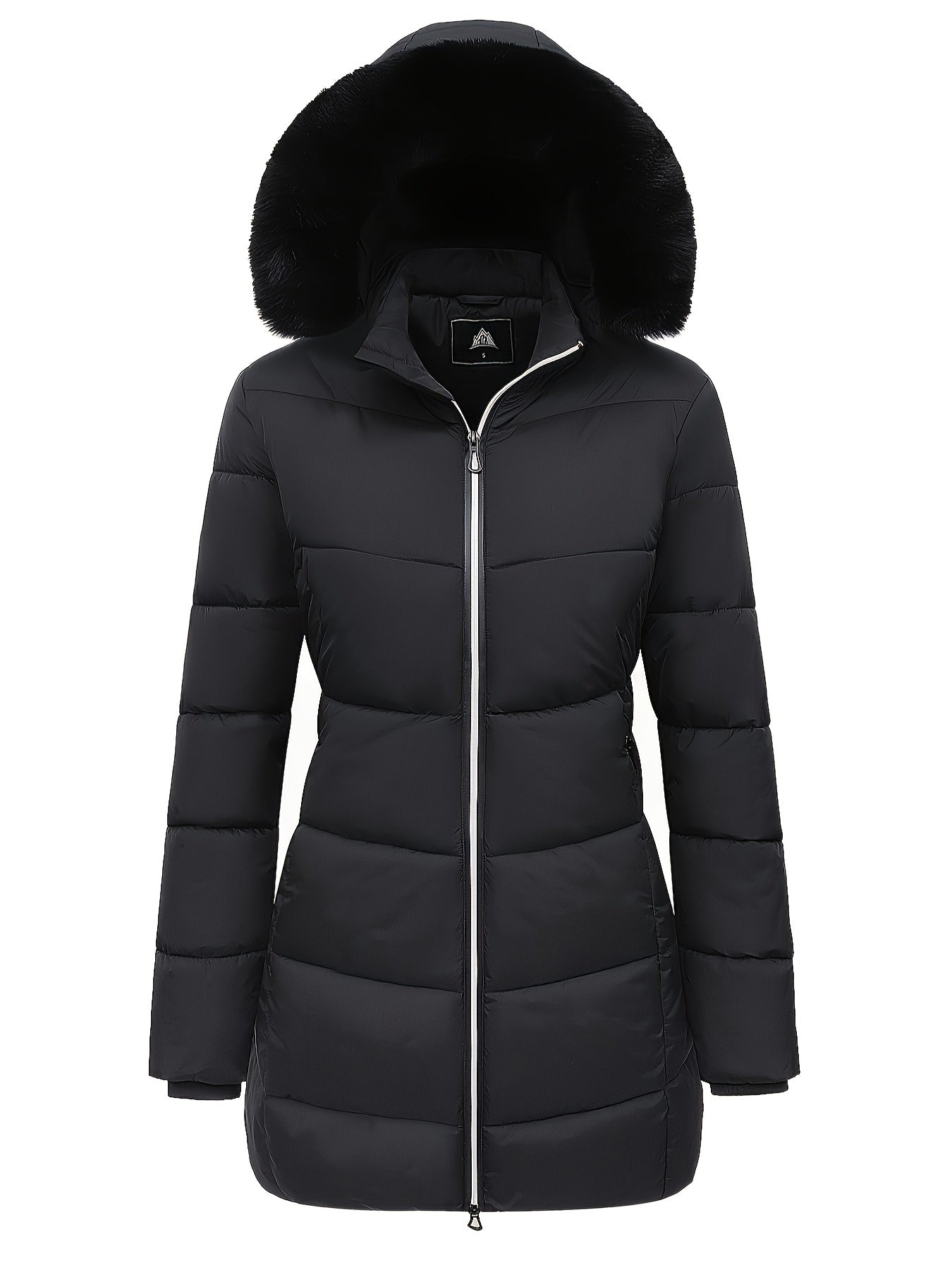 Manteau Hivernal Douillet pour Femme avec Capuche et Poches