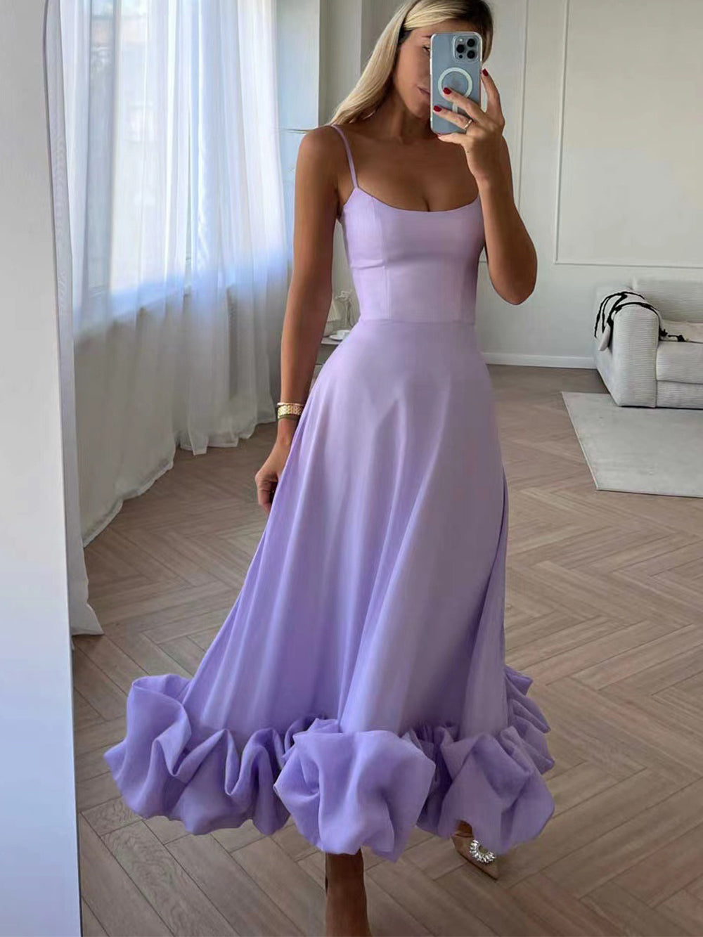 Liliana™ – Robe Longue Femme Élégante en Tissu Léger et Respirant